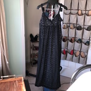 Kensie Black Lace Maxi Dress